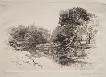 Um rio na Irlanda, 1864.