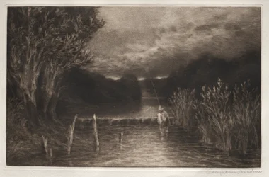 Pesca de Grayling, 1897.