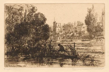 Portfólio III de Hamertons: Igreja de Twickenham, 1865-72, publicada em 1872.