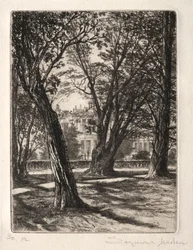 Jardins de Kensington A placa pequena, 1859.