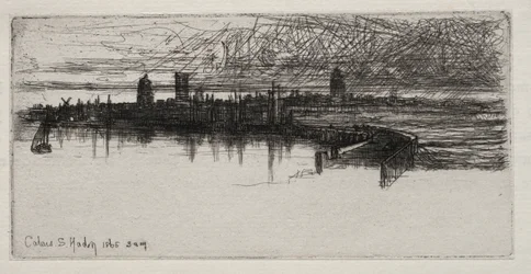 Pequeno cais de Calais, 1865, 03:00, 1865.