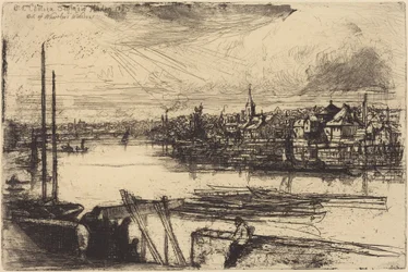 A velha Chelsea, da janela de Whistler (Battersea Reach)