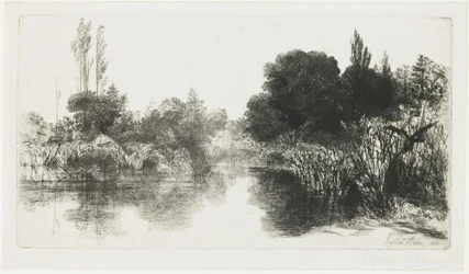Shere Mill Pond (a placa maior), 1860