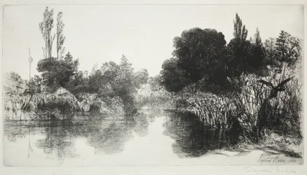 Lagoa do moinho de Shere, no. 11 A placa grande, 1860 e mais tarde.