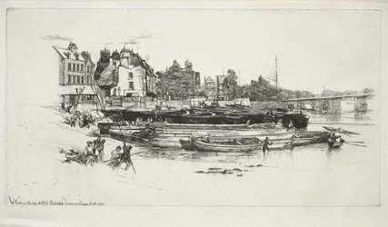 Casa dos assobiadores, Chelsea velho, 1863.