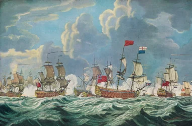 Batalha de Quiberon Bay, c1765