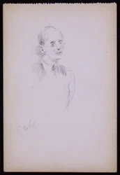 Retrato de Gerald Cobb, c.1930 (lápis sobre papel)