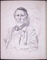 Retrato de Hope-Pinker HR, c.1900 (lápis sobre papel)