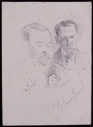 Retrato de Reginald Blomfield, c.1894 (lápis sobre papel)