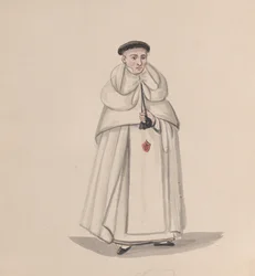 Um padre da ordem mercederiana Ordem de Nossa Senhora da Misericórdia, de um conjunto de desenhos..., 1848.