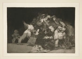 Disparate geral (General Folly), pl. 9 da série Los provérbios