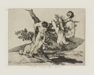 Grande feito?a! Com mortos! (Um feito heróico! Com homens mortos!), pl. 39 da série Os Desastres da Guerra