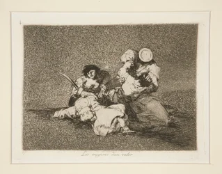 Las mugeres [sic] dan valor (The Women Give Courage), pl. 4 de Los desastres de la guerra (The Disasters of la War)