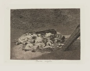 Muertos recogidos. (Colheita dos Mortos.), pl. 63 da série Los desastres de la guerra (Os Desastres da Guerra)