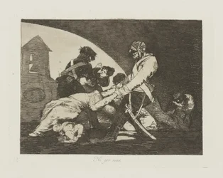 Ni por esas. (Nem estes.), pl. 11 da série Los desastres de la guerra (Os Desastres da Guerra)