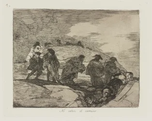 Não sabe o caminho. (Eles Não Conhecem o Caminho.), pl. 70 da série Los desastres de la guerra (Os Desastres da Guerra)