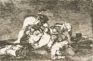 Ilustração 10 dos Desastres da Guerra Los Disastres de la Guerra: Nem eles. Tampoc ..., 1810.