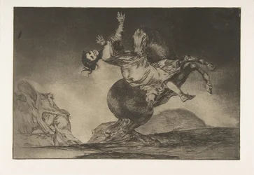 Prancha 10 dos Disparates: O raptor de cavalos, ca. 1816-23, publicada em 1864.