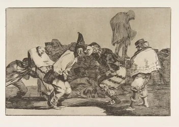 Ilustração 14 dos Disparates: Carnival Folly, ca. 1816-23 publicado em 1864.