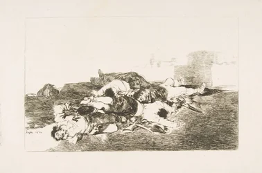 Ilustração 22 dos Desastres da Guerra Desastres da Guerra: Pior ainda. Tanto e ..., 1810.