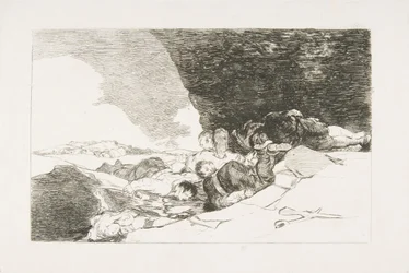 Ilustração 23 dos Desastres da Guerra Los Desastres de la Guerra: The Same Elsewhere. 1810.