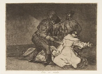 Ilustração 46 de Desastres de guerra Los Desastres de la Guerra: This ..., 1810 publicado 1863.