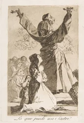 Ilustração 52 de Los Caprichos: O que um alfaiate pode fazer! O que pode um alfaiate!, 1799.