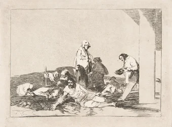 Ilustração 58 de Os Desastres da Guerra Los Desastres de la Guerra: Não adianta chorar ..., 1811-12.