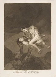 Ilustração 62 de Los Caprichos: Quem teria pensado nisso Quien lo creyera !, 1799.