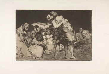 Ilustração 7 dos Disparates: Disorderly Folly, ca. 1816-23 publicado em 1864.