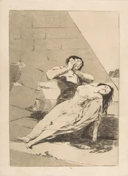 Ilustração 9 de Los Caprichos: Tantalus Tantalo., 1799.
