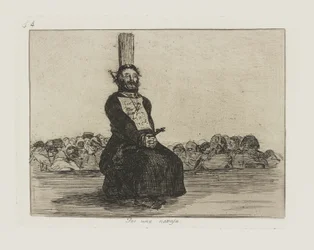 Por una navaja. (Por causa de uma faca.), pl. 34 da série Los desastres de la guerra (The Disasters of War)