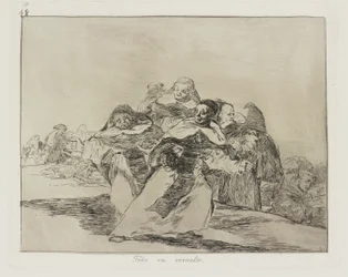 Todo va revuelto. (Tudo é Topsy-Turvy.), pl. 42 da série Los desastres de la guerra (The Disasters of War)