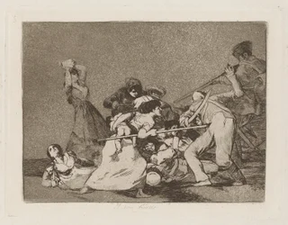 Y son fieras (And They Are Like Wild Beasts), pl. 5 da série Los desastres de la guerra (The Disasters of War)