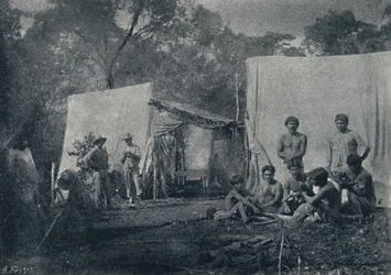 Guaranys visitando um Acampamento, 1895