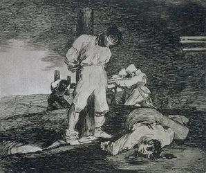 E não há ajuda para isso, placa 15 de "Os Desastres da Guerra".