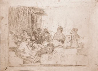 Destres da guerra: Reclamações vaidosas (desenho preparatório