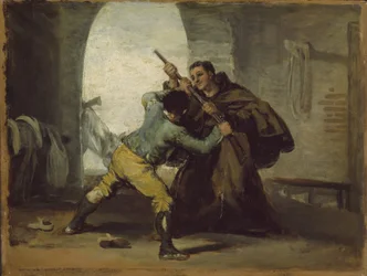 Frei Pedro tira a arma de El Maragato, c.1806
