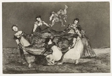 GOYA Y LUCIENES, Francisco de (1746-1828). Provérbios. Adivinha feminina. 1815-1824. (24