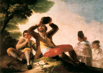 "Le buveur" Francisco de Goya y Lucientes (1746-1828). 1777. Madrid. Musee du Prado.