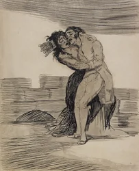 Homem e mulher a abraçarem-se
