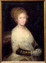 Retrato de Josepha Bayeu. Pintura de Francisco De Goya (1746-1828)