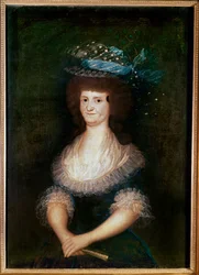 Rainha Maria Luísa Teresa de Parma, rainha de Espanha e esposa de Carlos IV (pintura sobre tela)