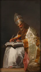 Saint Gregoire I le Grand - São Gregório o Grande par Goya, Francisco, de (1746-1828). Óleo sobre tela, tamanho : 191,5x116