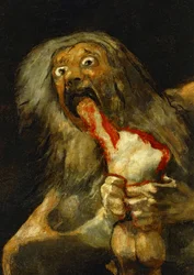 Saturno devorando um dos seus filhos ... (óleo sobre tela)