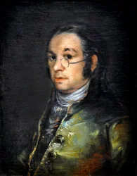Auto-retrato com óculos, por volta de 1800 (óleo sobre tela)