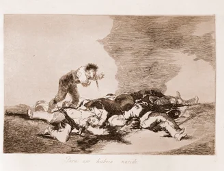 Os Desastres da Guerra : É por isso que você nasceu (gravura a partir de um desenho preparatório