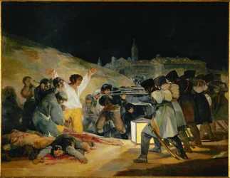 O Terceiro de maio: execução dos rebeldes espanhóis pelas tropas napoleónicas do general Murat (óleo sobre tela)