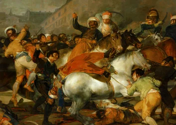O segundo de maio de 1808 em Madrid: a carga da ... (pintura sobre tela)