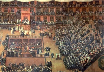Auto de Fe na Plaza Mayor, Madrid, 30 de Junho de 1680 (detalhe)